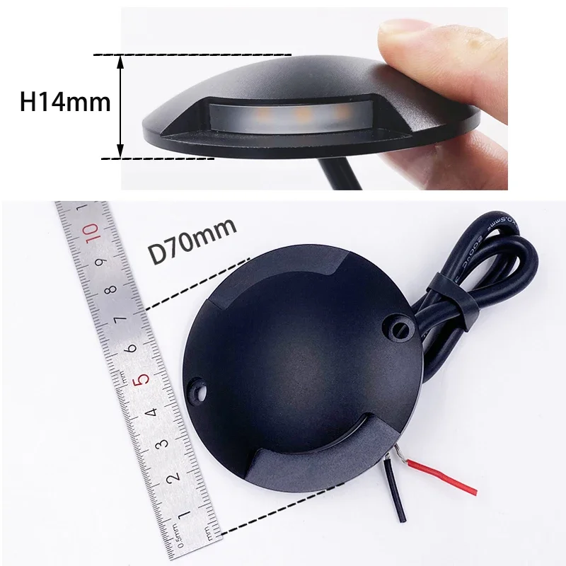 IP67 LED Underground Light Outdoor Surface Mounted Ground Floor Lamp Garden Path Landscape Buried Side Lighting 12V24V Spotlight