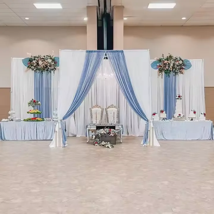 10x10ft Square Aluminium Backdrop Frame Adjustable Pipe and Drape Background Kit for Wedding stage Arches Curtain Support Stand