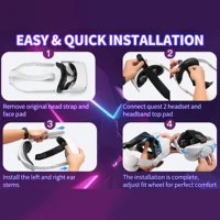 Head Strap Compatible with Oculus Quest 2,VR Accessories Adjustable Elite Strap Replacement for Enhanced Comfort Support - Image 5