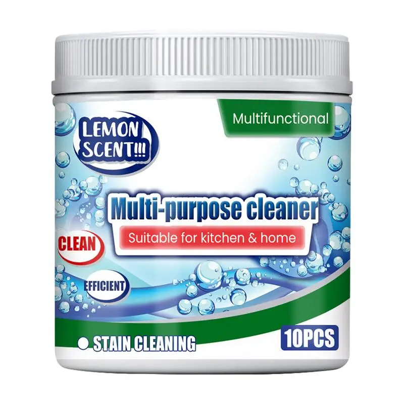 Compresse Per La Pulizia Multi Superficie 10 Pezzi Compresse Lavatrice Lavanderia Pulizia Profonda Rimuovere L'Odore Compresse Per La Cucina Del Bagno