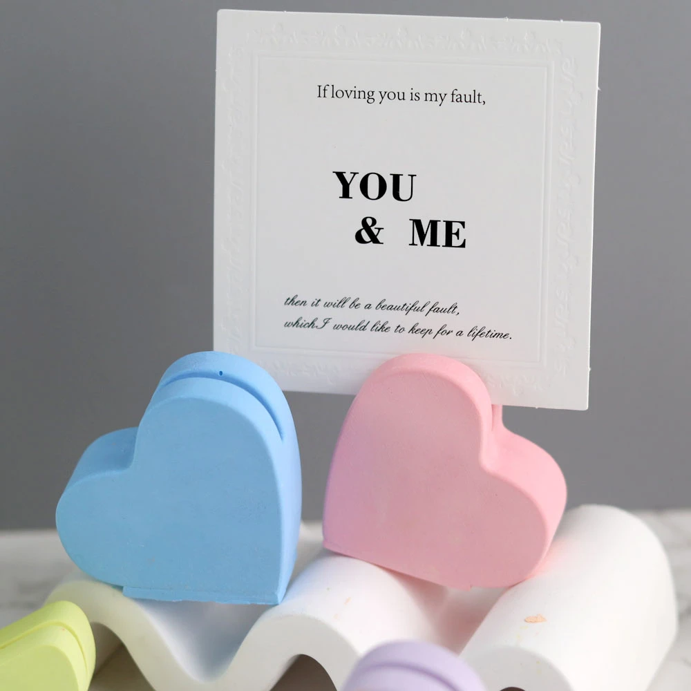 Heart Business Card Holder Silicone Mold DIY Handmade Plaster Resin