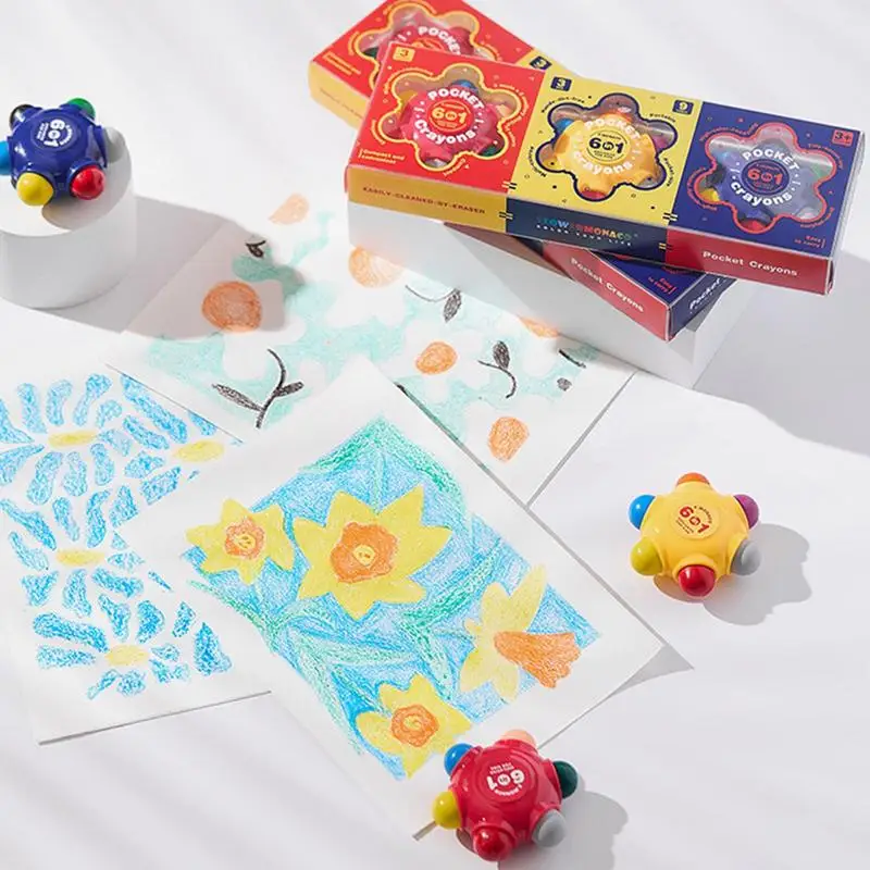 Washable Crayons Coloring Crayons For Kids With Eraser Erasable Doodle Drawing And Coloring Crayons For Boys Girls Aged 2 4 6 8