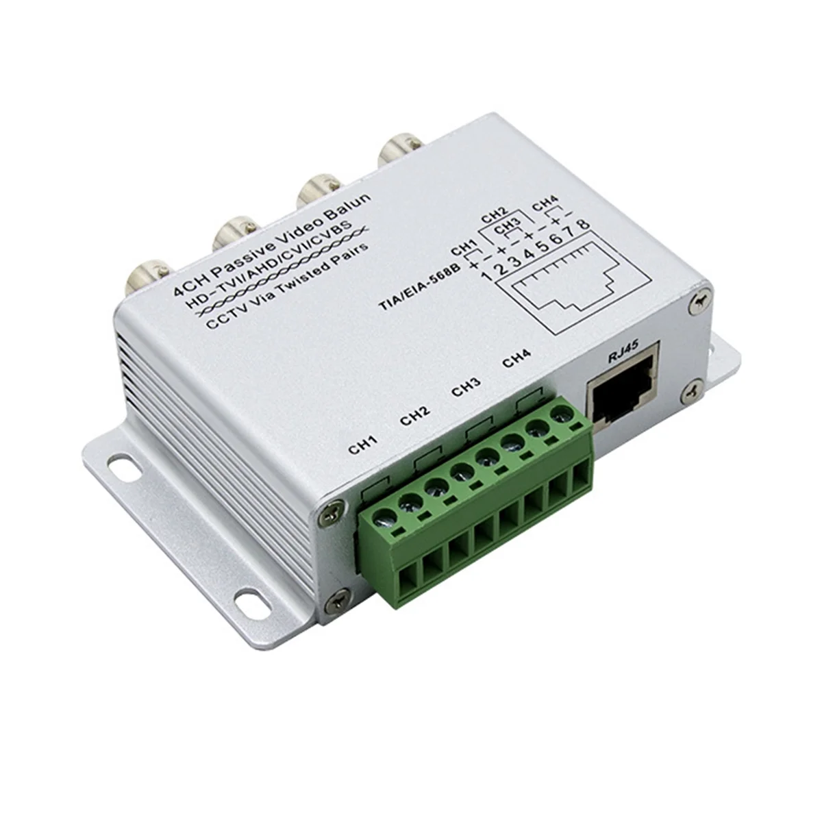 

Пассивный видеоролик 4CH для камер TVI, CVI, AHD, CCTV, витой пары, UTP, видеоролик, 4CH, трансивер BNC для UTP RJ45
