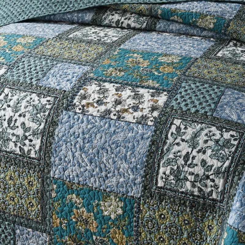 CHAUSUB ������ ��Ÿ�� �ϸ�Ͼ� ��ư ���� �̺� ��Ʈ 3PCS ���� ħ�뺸 ���� �� ������ ���� �̺� ħ�� Coverlet