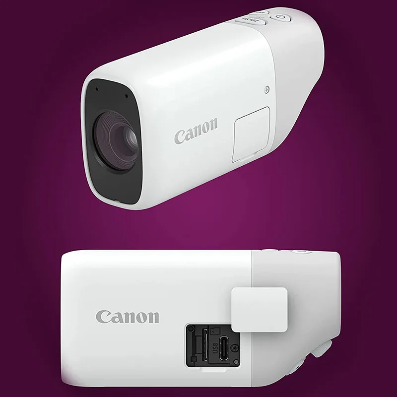 Canonパワーショットズームコンパクト望遠単眼白色および黒