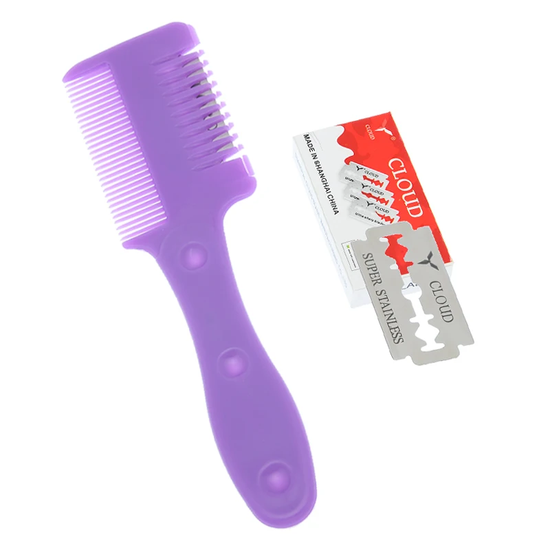 

Meisha Hair Cutting Razors Salon Razor Blade Professional Hair Removal Shaving Knife Comb Barber Hair Beauty Styling Tool C0010A