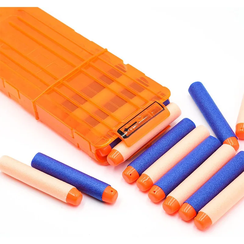 Iififun Lot de 4 chargeurs à 12 fléchettes à recharge rapide pour Nerf  N-Strike Elite Series (orange) : : Jeux et Jouets