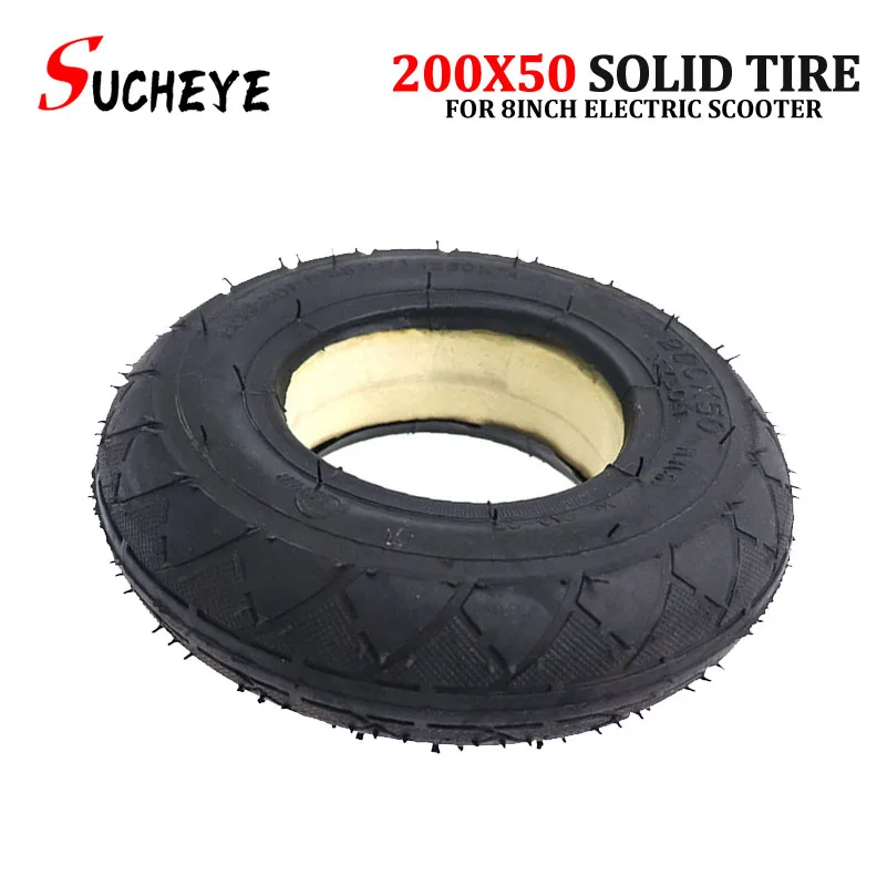 Pneumatico Tubeless Solido Da 8 Pollici 200X50 (8X2) /Riempito Di Schiuma 200X50 Per Scooter Razor E100 E125 E200