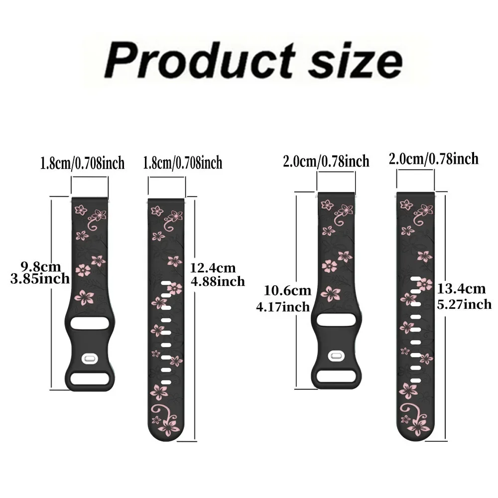 Versatile Silicone Watch Band in Multiple Sizes – Premium Strap Accessories