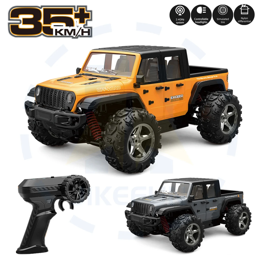 Voiture Télécommandée Tout Terrain, 2.4GHz 4WD 360° RC Stunt Car avec