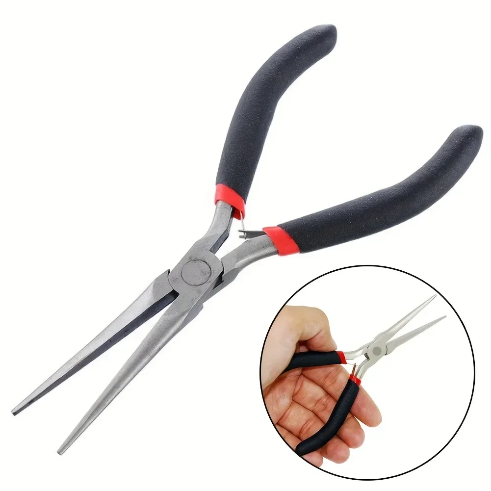 Nose Plier Multi tool 1PC Long Nose Plier Needle Forceps Repair Hand Tool