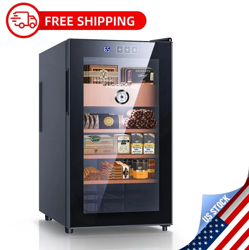 Needone 48l Cigar Humidor Electronic Cooler Humidors Spanish Cedar