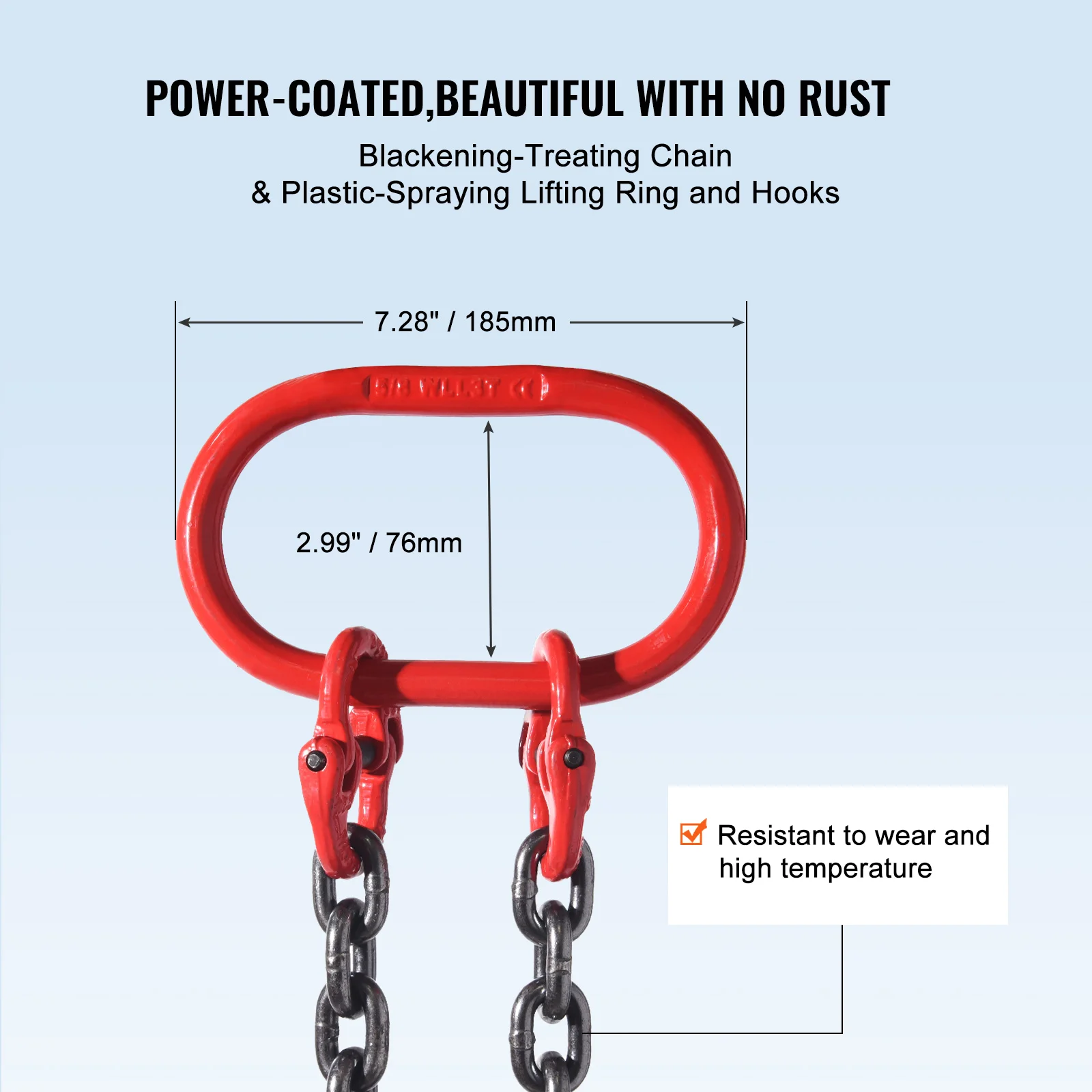 Heavy Duty Steel Lifting Chain Sling with Hooks for Engine Hoist