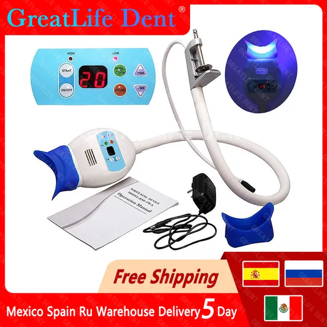GreatLife Tooth Whitening Machine For Professional Teeth Dental Led Teeth Whitening Lamp With 1 Color Teeth Bleach Instrument