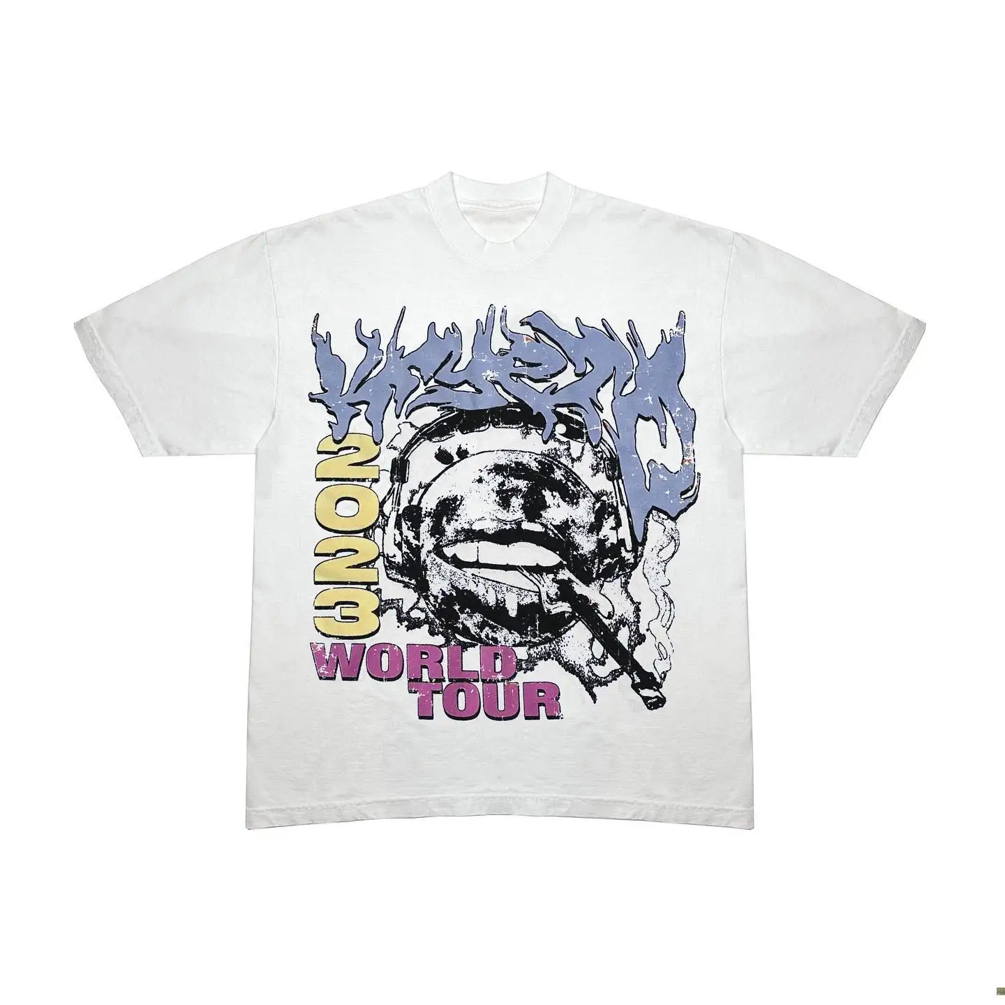 thumbnail image 1 of 2024 Nuevas camisetas cruzadas de algodón 100% de verano para uso diario, informales, holgadas, con cuello redondo, de colores sólidos, camisetas de gran tamaño, Harajuku, para hombres y mujeres, unis, 1 of 5