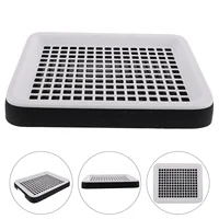 Pink Guinea Pig Litter Tray Pan Bunny Bedding Corner Litter Box Grate Restroom Toilet Corner Potty Poop Trainer Hamster 1