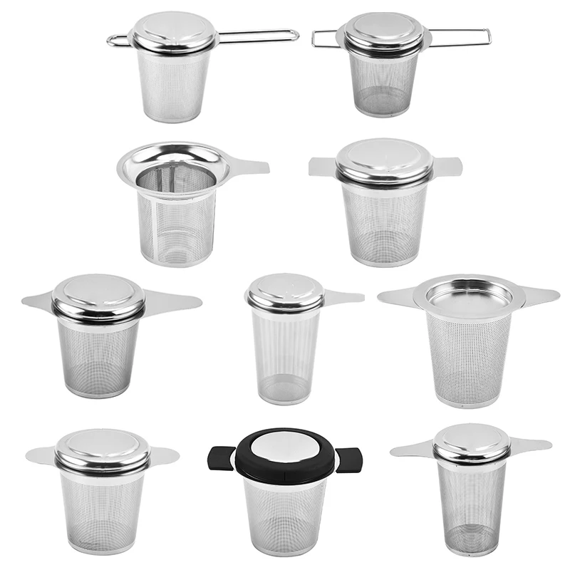 304 Stainless Steel Tea Strainer Reusable Tea Infuser Strainer Teapot Loose Leaf Spice Filter Kitchen Accessories tea infuser,tea strainer,tea filter