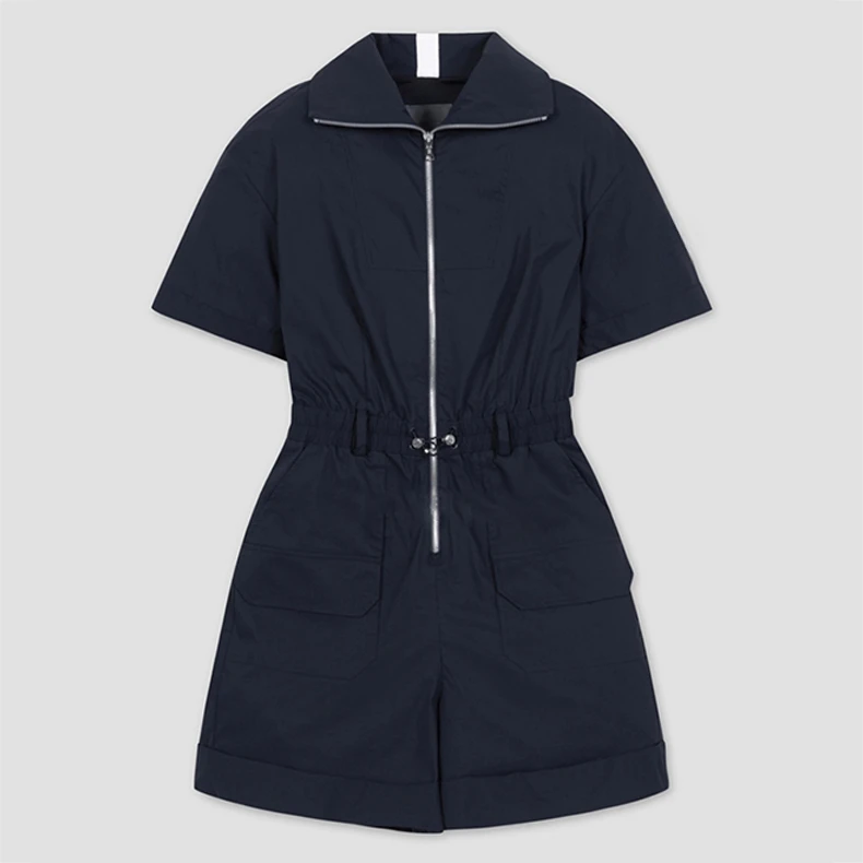 24 Summer Korean Golf Clothing Women's Sports Quick-drying Breathable Jersey Casual Zipper Temperament Jumpsuit