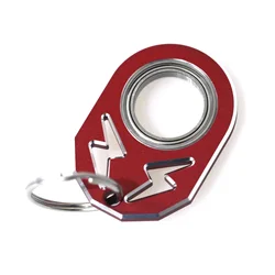 Revolving Stress - Relief Keychain with Trendy Hollow Design (Red Color)