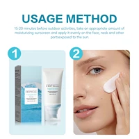 2/1 pièces SPF50 + crème solaire Centella forte Protection UV crème solaire à base d'eau soleil corps crème solaire hydratante soins de la peau 5