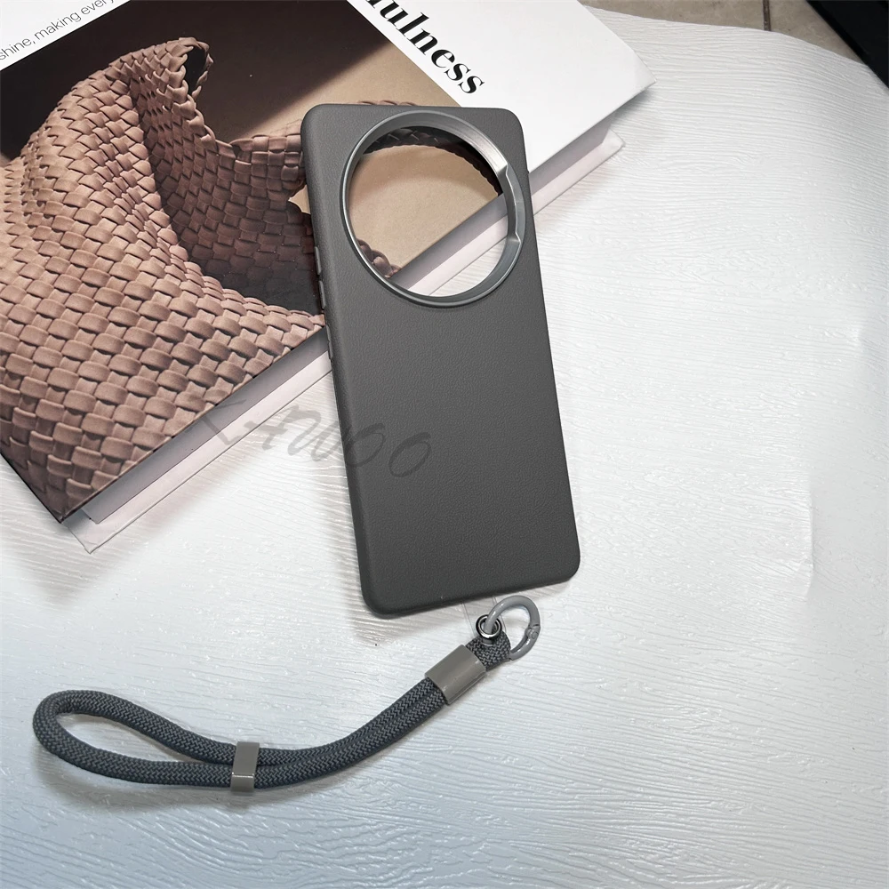 Leather Skin Case with Adjustable Hand Strap and Lanyard