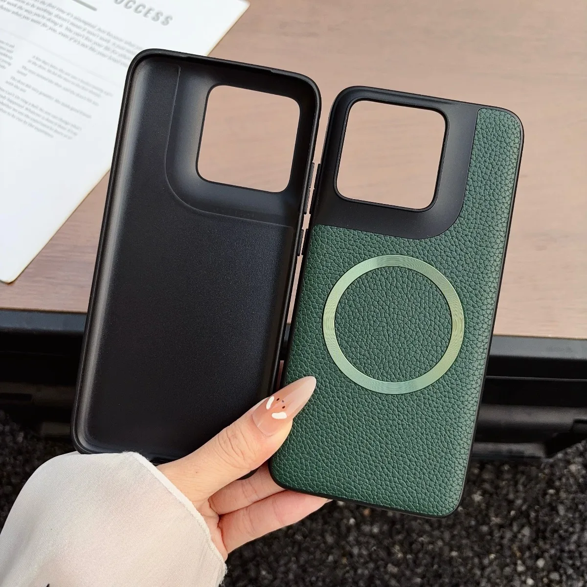 MagSafe Wireless Charging Leather Phone Case - Premium Protector Cover