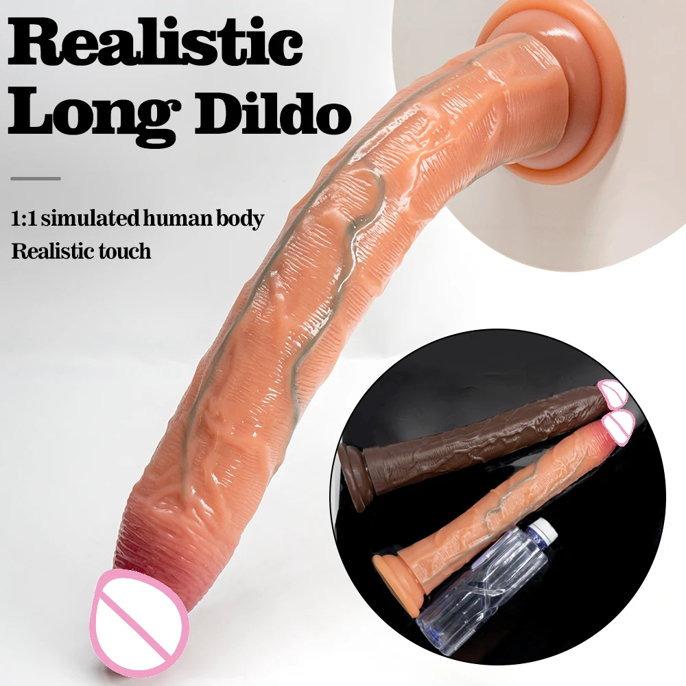 Super Long Penis Soft Silicone Dildo Butt Plug Prostate Massager Huge Vagina Anal Dildo Suction Cup Adult Sex Toys For Women men