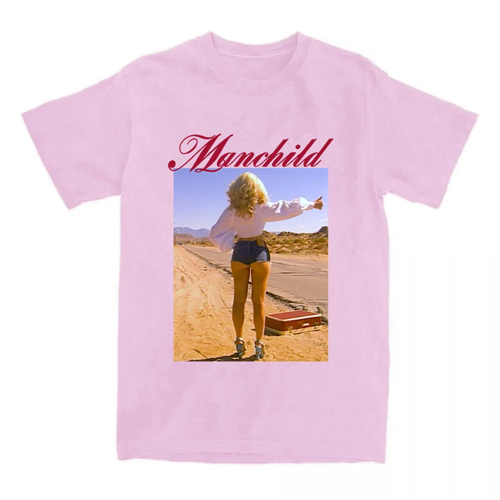 Manchild Photo Print T-shirt Sabrina Carpenter Singer Graphic