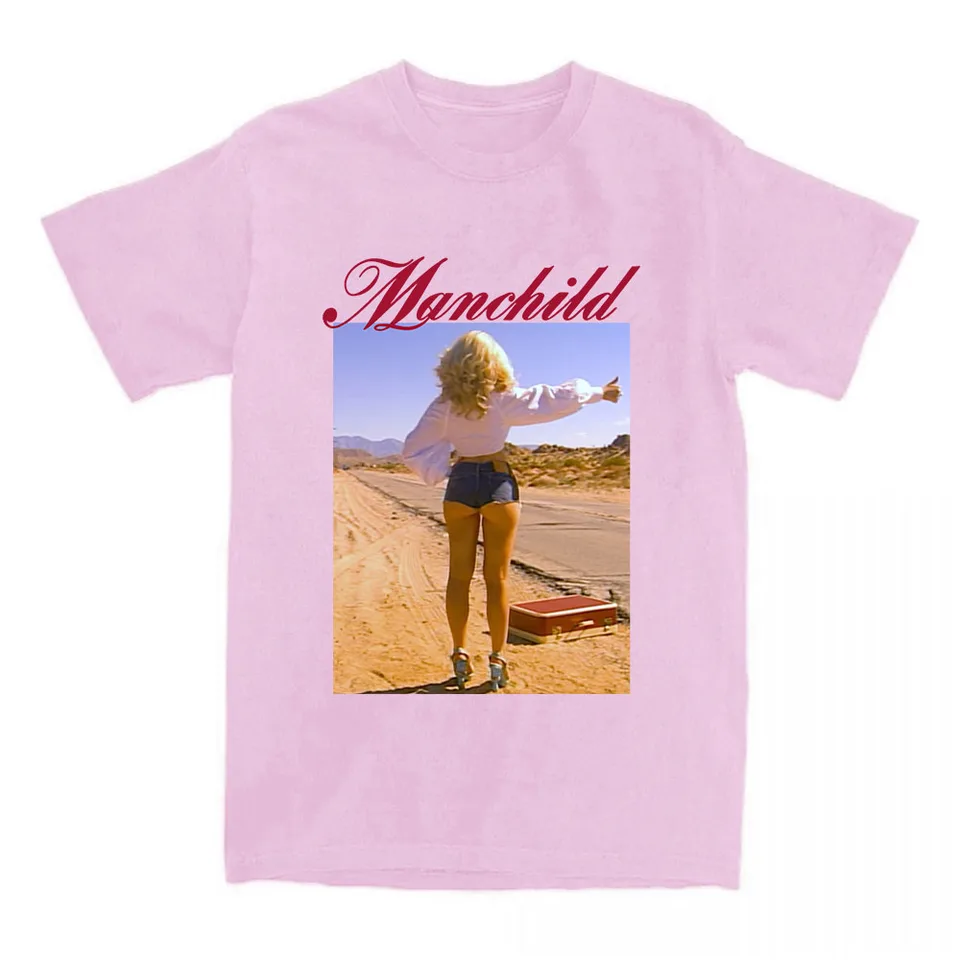 Manchild Photo Print T-shirt Sabrina Carpenter Singer Graphic