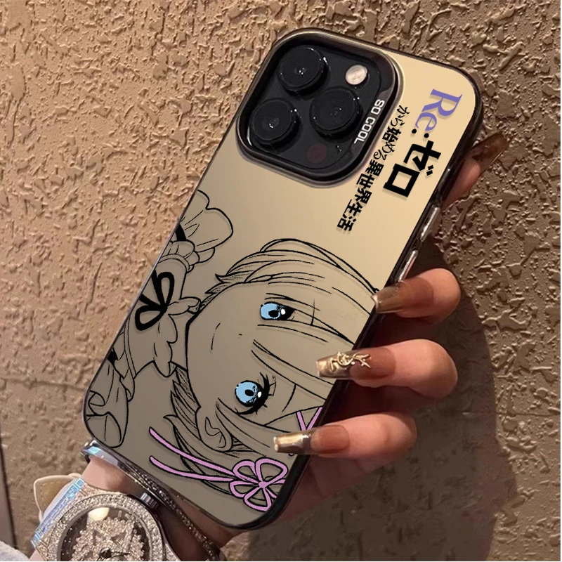 Anime Cute Rem Emilia Phone Case - Stylish Protective Cover