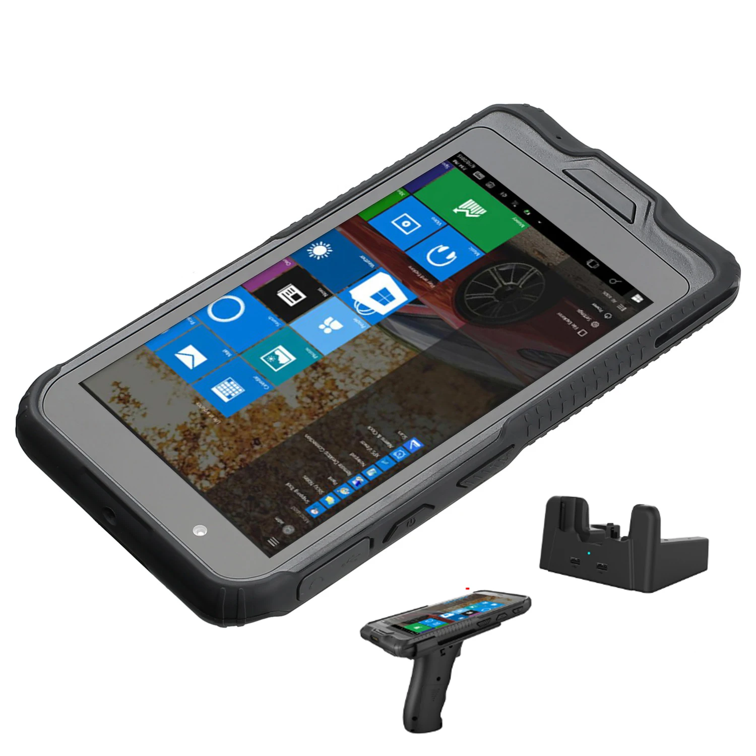 4G Ram 128G Rom Terminale Dati Esterno Portatile Scanner Di Codici A Barre Laser 2D Bluetooth 6 "Pda Windows 10 Ip67 Tablet Impermeabile 4G