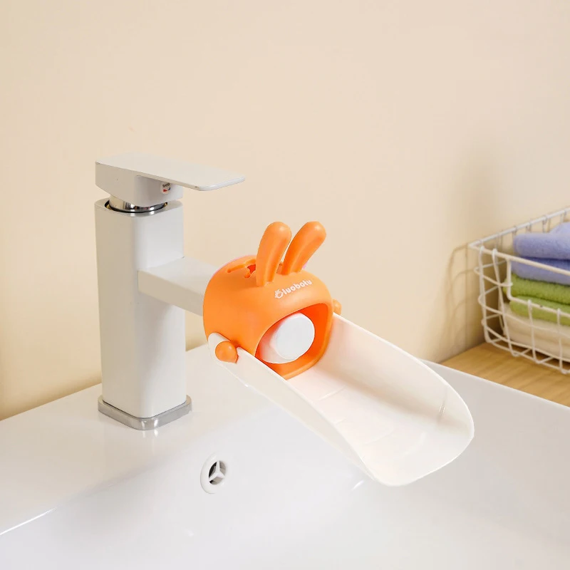 Children Bathroom Rabbit Tap Faucet Extender Water-saving Cartoon Kids Baby Wash-hand Faucet Extension Bathroom Accessories 6