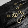 ANDYWEN 925 Sterling Silver Gold Zircon CZ 5mm 6mm 7mm 8mm To 13mm Huggies Hoops Piercing Pendiente Clips Luxury Fine Jewelry 4