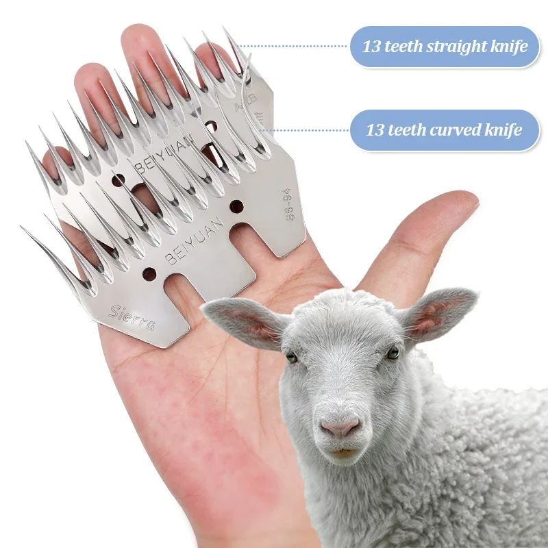 Sheep/Goats Shearing Clipper Straight 13 Tooth Blade Sheep Clipper Shear Scissors