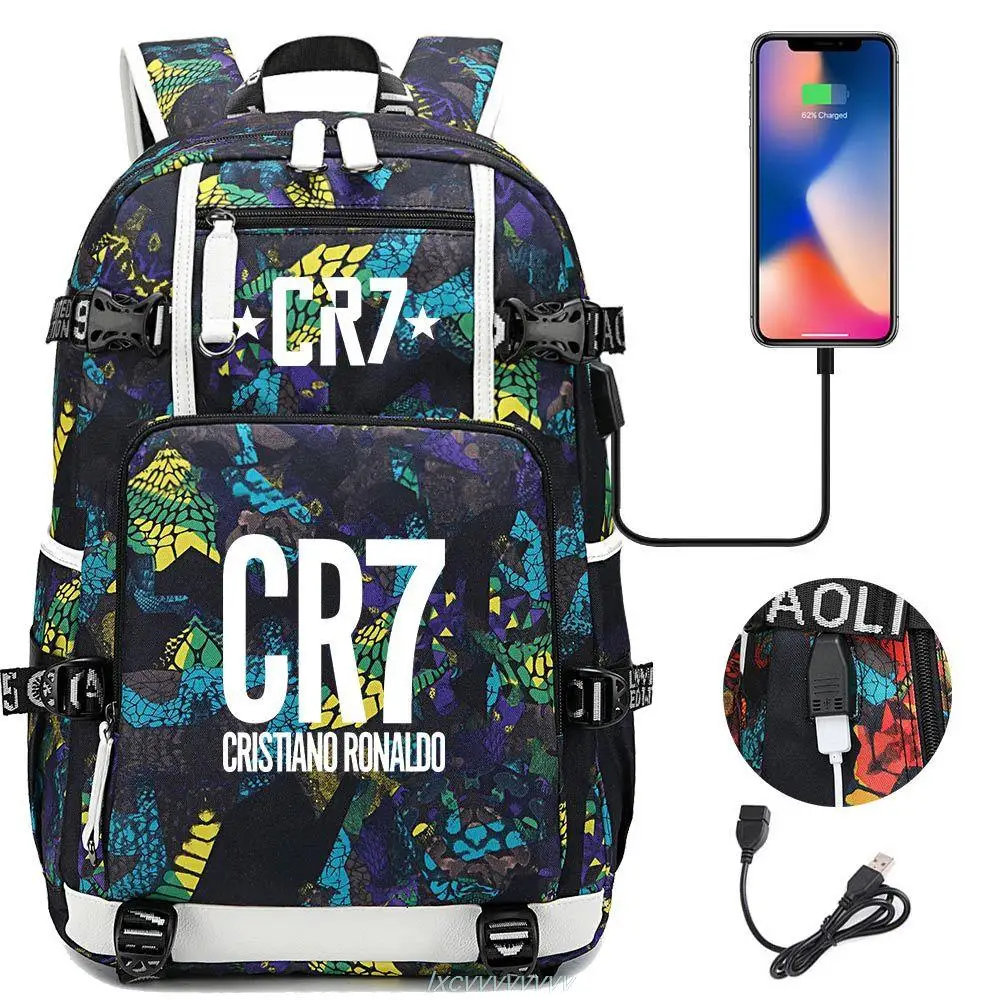 High Quality 3pcs Cristiano Ronaldo Cr7 Backpack Fashion Travel Rucksack  Students Boys Girls School Bag Schoolbag | Walmart Canada