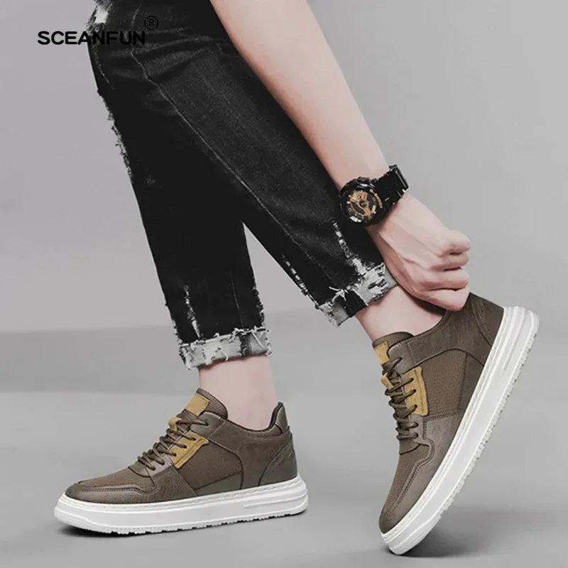 Summer Mesh Men Sneakers Elevator Shoes Chunky Increase Insole 6CM 8CM Breathable Sports Casual Height Shoes For Man 46 3