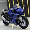 1:12 Scale Yamaha R1 Motorcycle Alloy Car Toys Metal Diecasts Motorcycles Model with Light and Sound Vehicle for Children Gifts 1