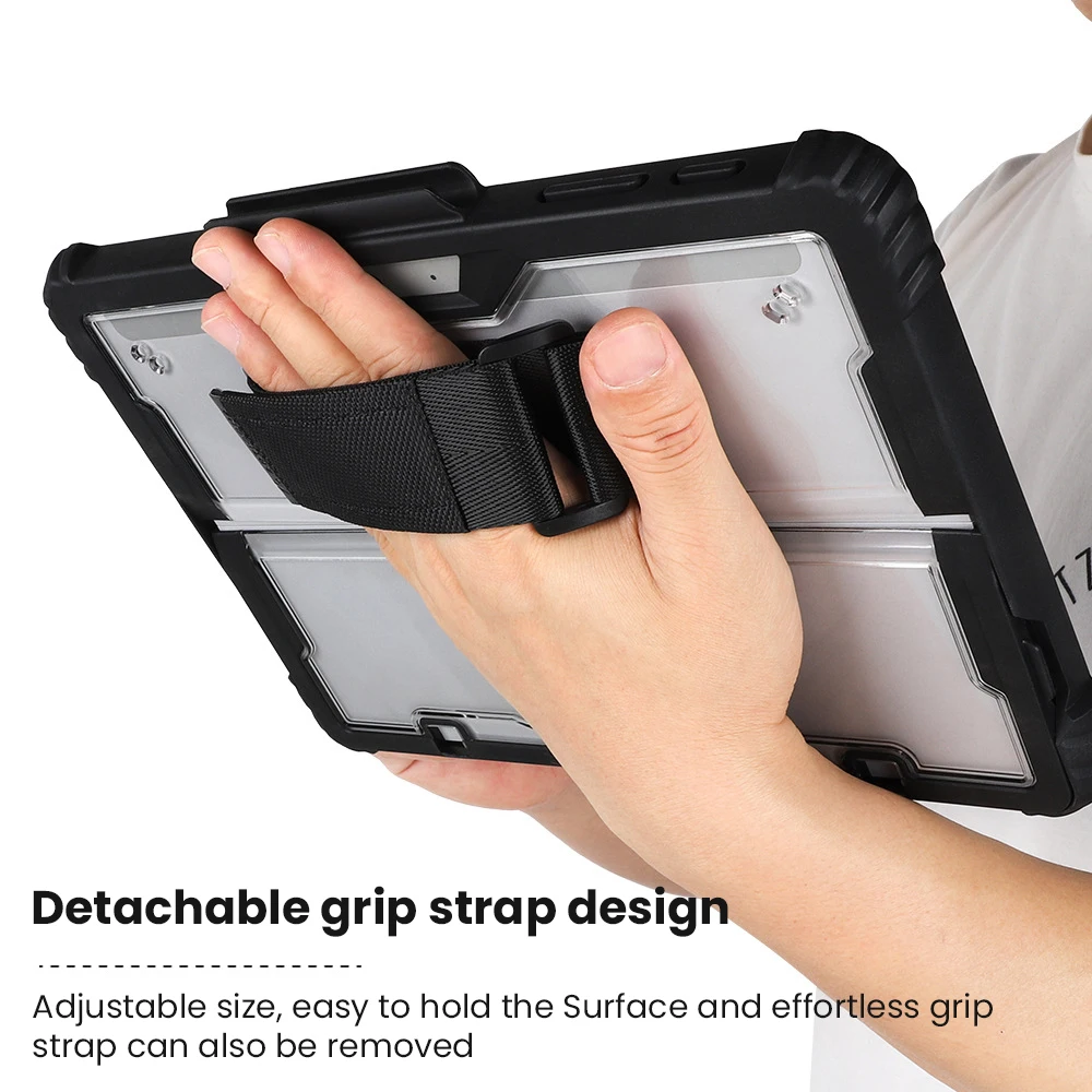 For Microsoft Surface Pro 9 8 7+ 7 6 5 4  Surface GO 1 2 3 All-in-One Protective Case Rugged Cover Case with Magnetic Pen Holder