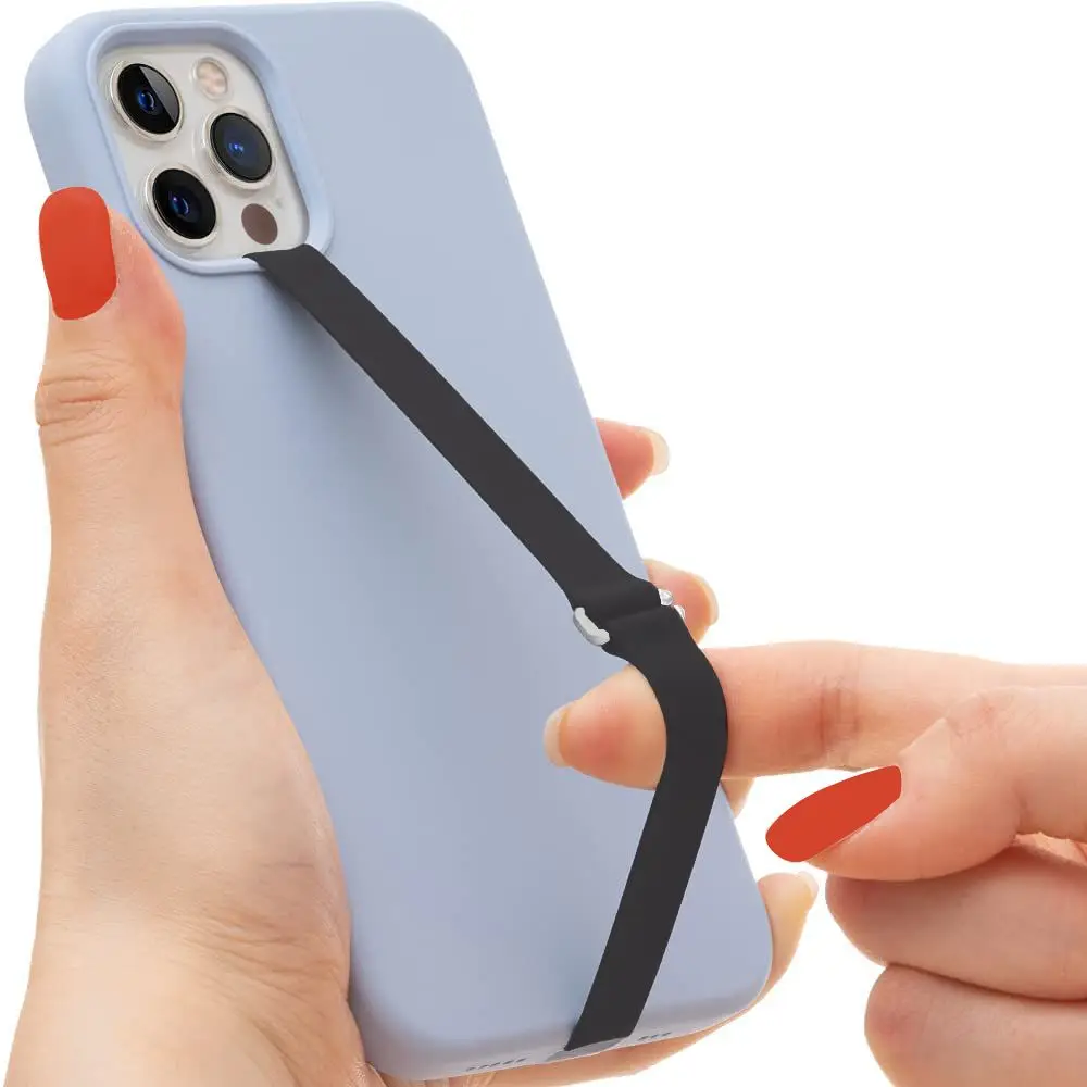 Telefon Gurte Elastische Seile Silikon Armband Hand Band Griff Finger Ring Für iPhone Samsung Huawei Xiaomi