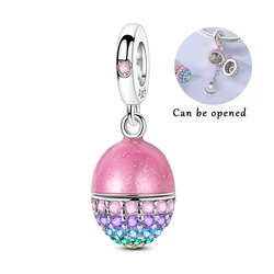 Timeless Sterling Silver Openable Heart Suitcase Charm Pendant (KTC1718)