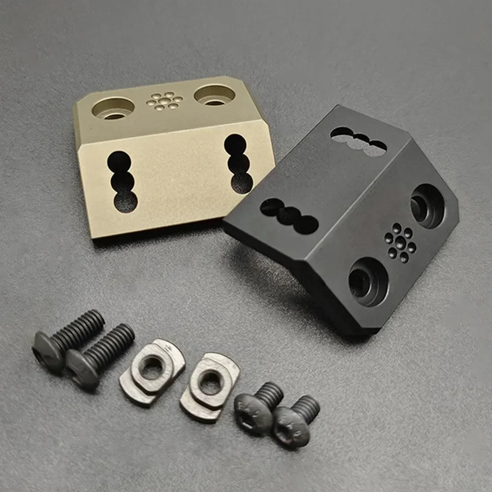 Tactical M300/M600 Flashlight LED Light Side Replacement Mounting Base Hunting MLOK Guide Rail Metal Base Mlok Flashlight Base 2