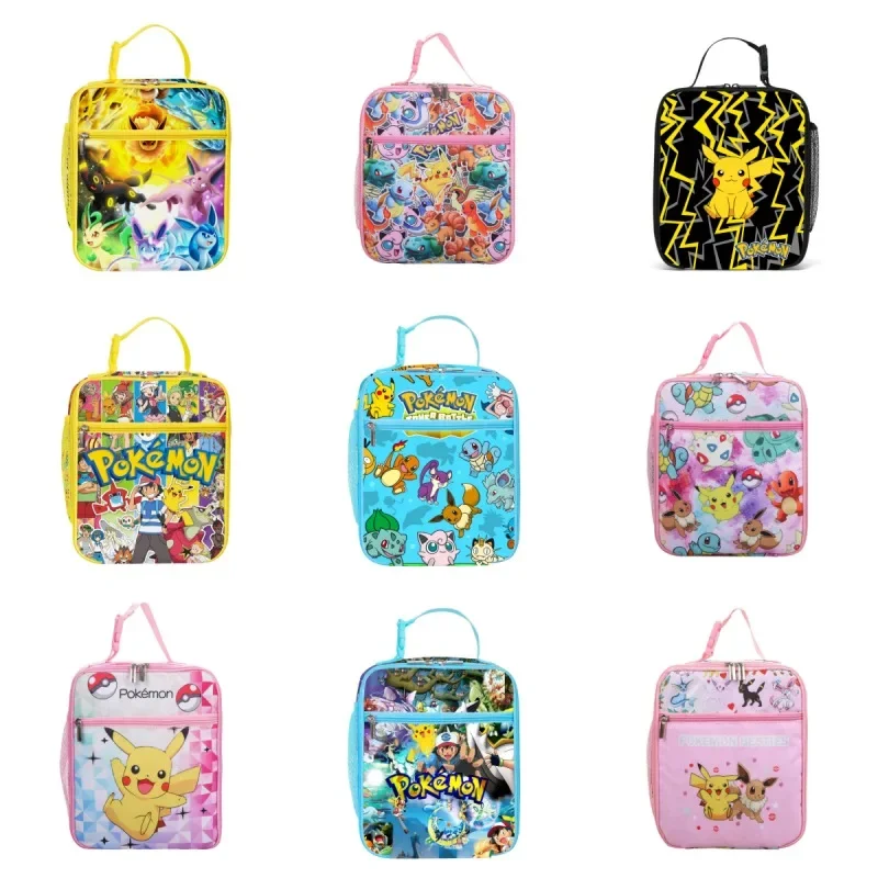 Pokemon Lunchbox Pikachu Insulated Lunch Box Bag Squirtle Charmander  Bulbasaur