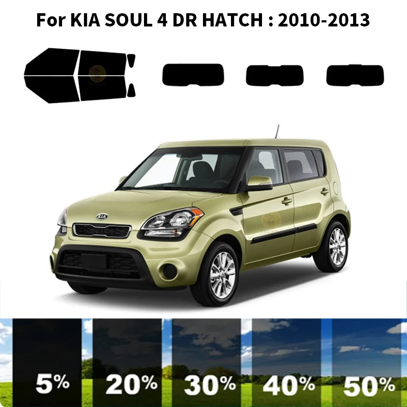 

Precut nanoceramics car UV Window Tint Kit Automotive Window Film For KIA SOUL 4 DR HATCH 2010-2013