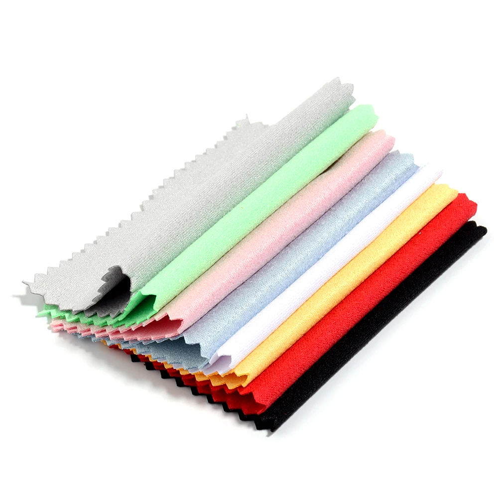 20/50Pcs Polish Polishing Cloth Silver Color Cleaning Polishing Cloth Soft Clean Wipe Wiping For Silver Gold Jewelry Tool