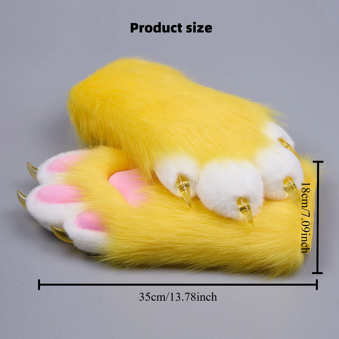 Cosplay Costumes Cosplay Gloves Kigurumi Pajamas Kig Fursuit Kigurumi Furry Animal Claws Nails Gloves Cosplay Costume Wearable Furry Animal Paw Cosplay Props Performance props