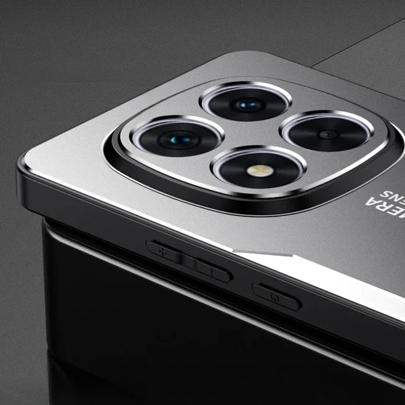 Sleek Aluminum Alloy Matte Shockproof Phone Case with Metal Camera Protector