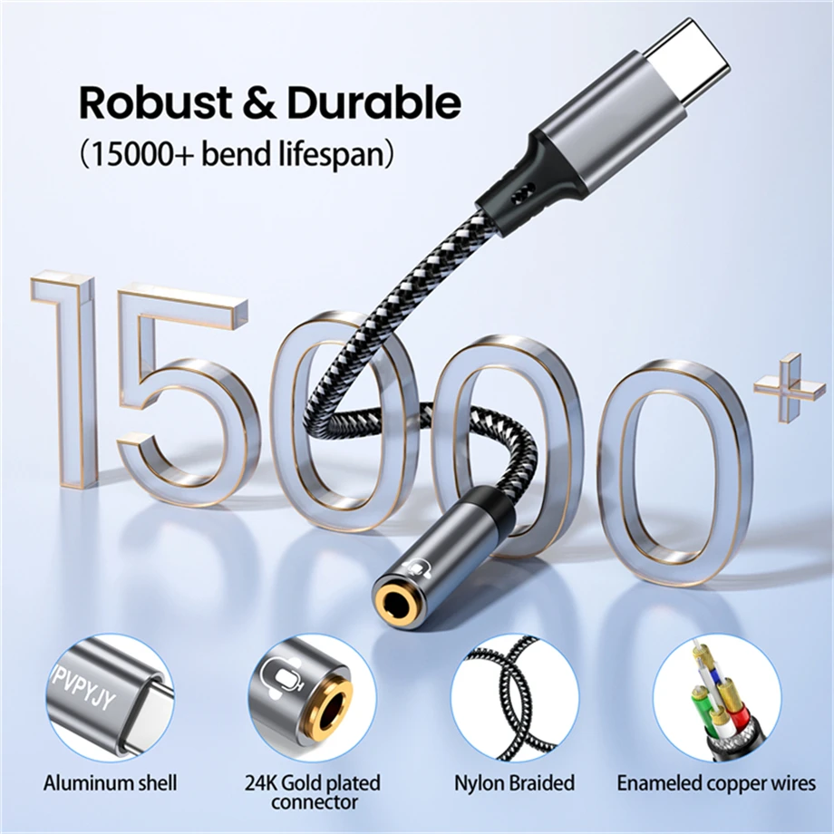 USB 유형 C 3.5mm Aux 어댑터 유형-c 3.5 잭 오디오 케이블 이어폰 케이블 변환기 화웨이 P20 삼성 갤럭시 S24 S23 Ultra