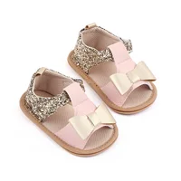 Baby girl shoes Bow knot soft bottom non-slip prewalker shoes for girls toddler baby sandals newborn infant shoes zapatos bebe 2