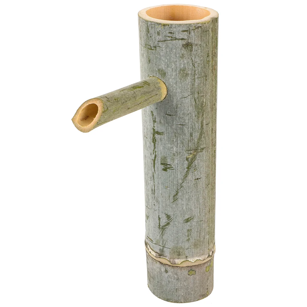 

Bamboo Water Fountain Fish Tank Ornament Bamboo Cycling Fountain Bamboo Ornament for Home