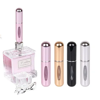 5ml Perfume Atomizer Portable Liquid Container for Cosmetics Mini Aluminum Spray Alcochol Empty Bottle Refillable for Traveling 1